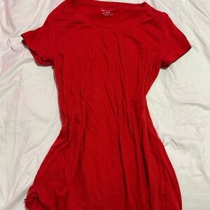 No Boundaries Bright Red Short Sleeve Tee